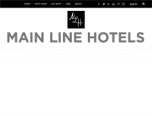 Tablet Screenshot of mainlinehotels.com